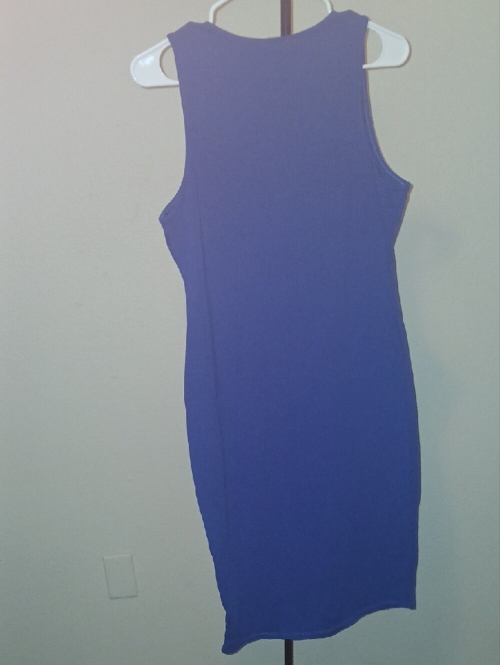 Royal Blue Sleeveless Bodycon Dress - Picture 7 of 7
